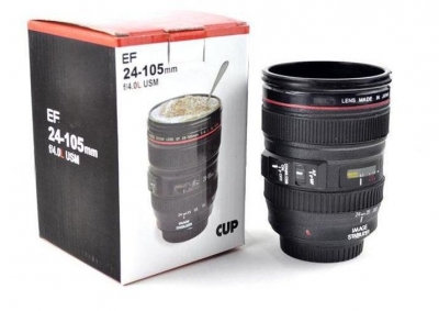 Camera Lens Model 24-105mm Plastic Water Coffee Cup Mug Ashtray Pot Hoder[230106]